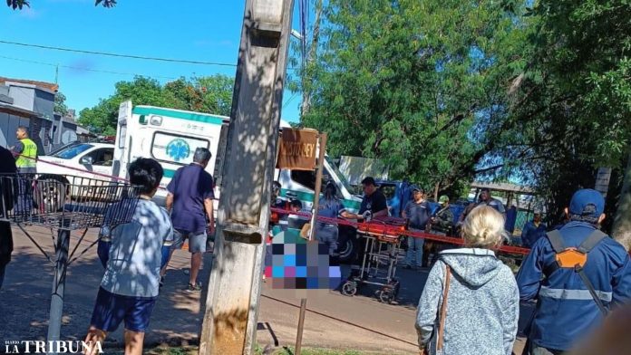 Accidente sobre la avenida Cristo Rey