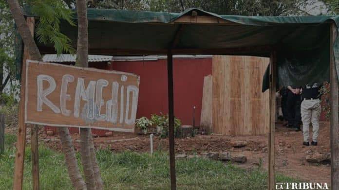 Vivienda de la compañía Maryn Caaguy de la ciudad de Luque donde se realizó el allanamiento