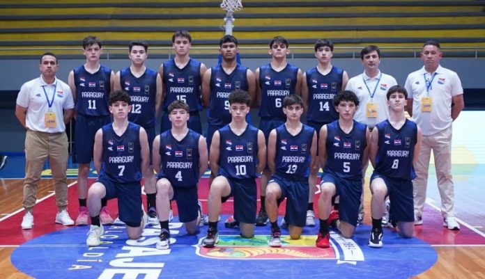 Se ve a la selección paraguaya U15 de baloncesto